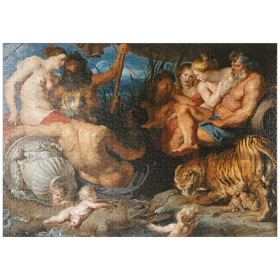 Darstellung des Puzzle Motivs Piatnik: Die vier Flüsse des Paradieses, Peter Paul Rubens - Puzzleteile: 1000