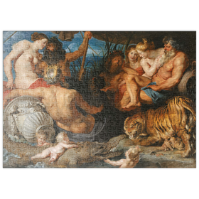 Darstellung des Puzzle Motivs Piatnik: Die vier Flüsse des Paradieses, Peter Paul Rubens - Puzzleteile: 500
