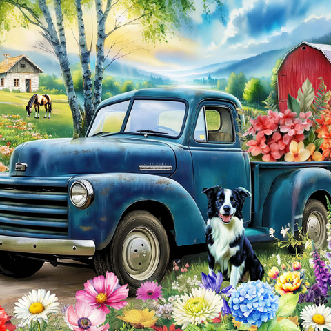 Flower Farm 2 100 Puzzle 3D Modell