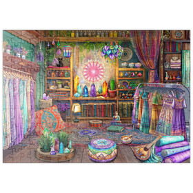 Darstellung des Puzzle Motivs Kristallgeschäft - Puzzleteile: 200