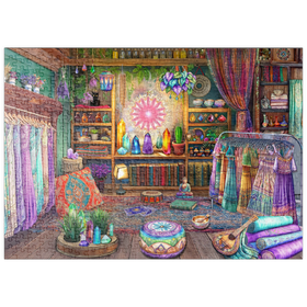 Darstellung des Puzzle Motivs Kristallgeschäft - Puzzleteile: 500