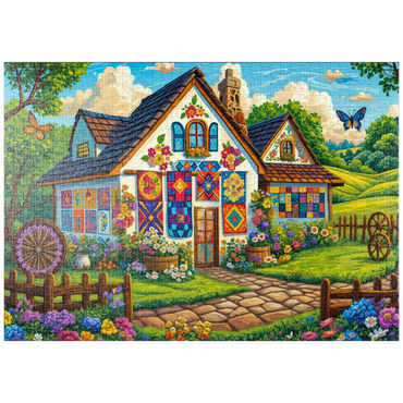 puzzleplate Quilt House 1000 Puzzle