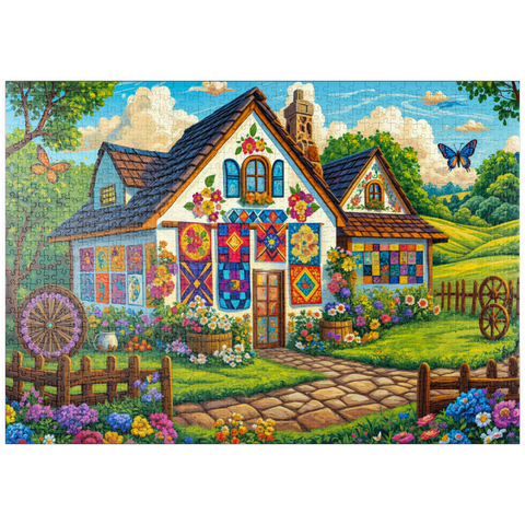 puzzleplate Quilt House 1000 Puzzle