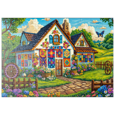 puzzleplate Quilt House 100 Puzzle