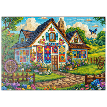 puzzleplate Quilt House 500 Puzzle