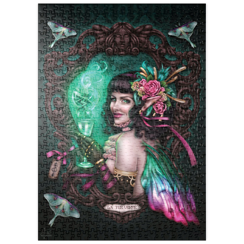 puzzleplate Absinthe Green Fairy 500 Puzzle