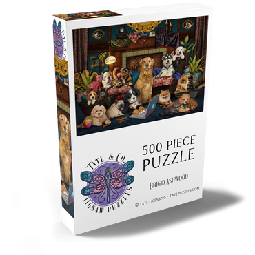 Woofing From Home 500 Puzzle Schachtel Ansicht2