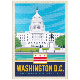 Darstellung des Puzzle Motivs Washington, DC: State Pride - Puzzleteile: 1000