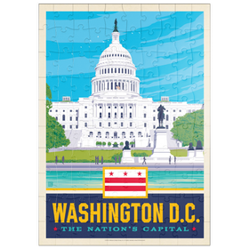 Darstellung des Puzzle Motivs Washington, DC: State Pride - Puzzleteile: 100