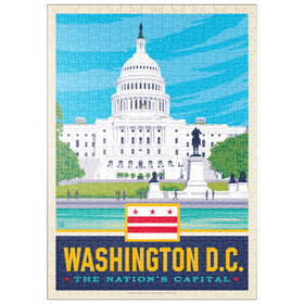 Darstellung des Puzzle Motivs Washington, DC: State Pride - Puzzleteile: 500