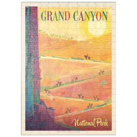 Darstellung des Puzzle Motivs Grand Canyon National Park: Maultierzug (Mod Design) - Puzzleteile: 200