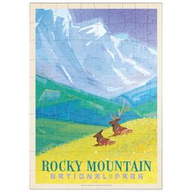 Darstellung des Puzzle Motivs Rocky Mountain National Park (Mod Design - Puzzleteile: 100