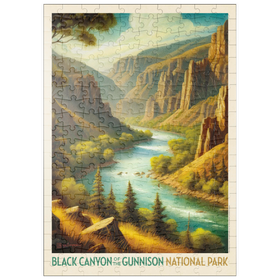 Darstellung des Puzzle-Motivs Black Canyon of the Gunnison National Park: Sommerpracht – Puzzleteile: 200