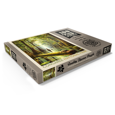 Darstellung des Puzzle Motivs Congaree National Park: Turtle Time, Vintage Poster 100 Puzzle Schachtel Ansicht1