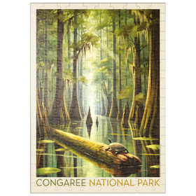 Darstellung des Puzzle Motivs Congaree National Park: Schildkrötenzeit - Puzzleteile: 200