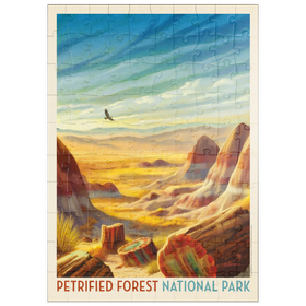 Darstellung des Puzzle Motivs Petrified Forest National Park: Vom Winde verweht - Puzzleteile: 100