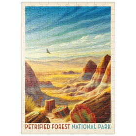 Darstellung des Puzzle Motivs Petrified Forest National Park: Vom Winde verweht - Puzzleteile: 200