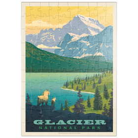 Darstellung des Puzzle Motivs Glacier National Park: Der große Aussichtspunkt - Puzzleteile: 100