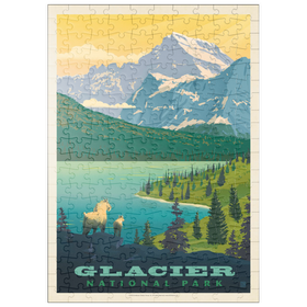Darstellung des Puzzle Motivs Glacier National Park: Der große Aussichtspunkt - Puzzleteile: 200