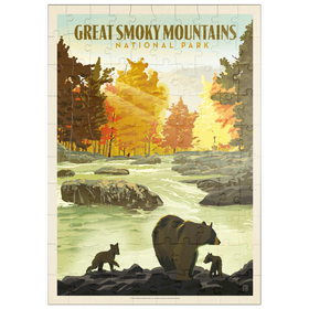 Darstellung des Puzzle Motivs Great Smoky Mountains National Park: Spielzeit - Puzzleteile: 100