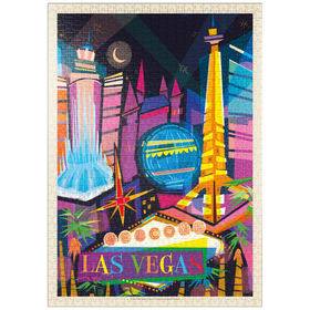 Darstellung des Puzzle-Motivs Las Vegas Neon (Mod Design) – Puzzleteile: 1000