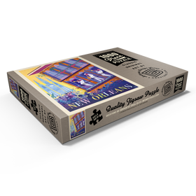 Darstellung des Puzzle Motivs New Orleans: Tanzen auf der Straße (Mod Design) - Puzzleteile: 1000