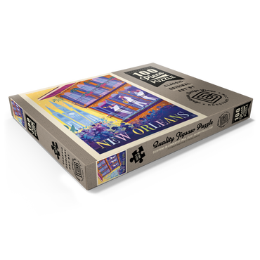 Darstellung des Puzzle Motivs New Orleans: Dancing In The Street (Mod Design), Vintage Poster 100 Puzzle Schachtel Ansicht1
