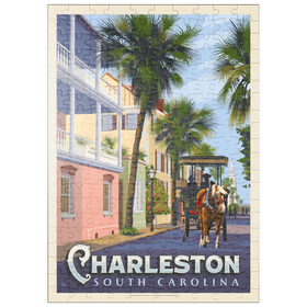 Darstellung des Puzzle Motivs Charleston, SC: Straßenszene - Puzzleteile: 200