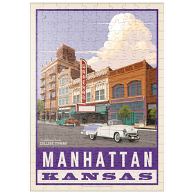 Darstellung des Puzzle Motivs American College Towns: Manhattan, Kansas - Puzzleteile: 200