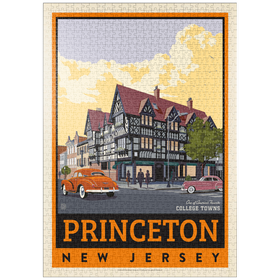 Darstellung des Puzzle Motivs American College Towns: Princeton, New Jersey - Puzzleteile: 1000