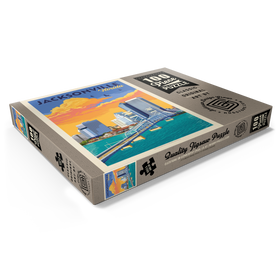 Darstellung des Puzzle Motivs Jacksonville, FL, Vintage Poster - Puzzleteile: 100