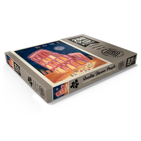 Darstellung des Puzzle Motivs Italy, Rome: Colosseum (Mod Design), Vintage Poster - Puzzleteile: 200