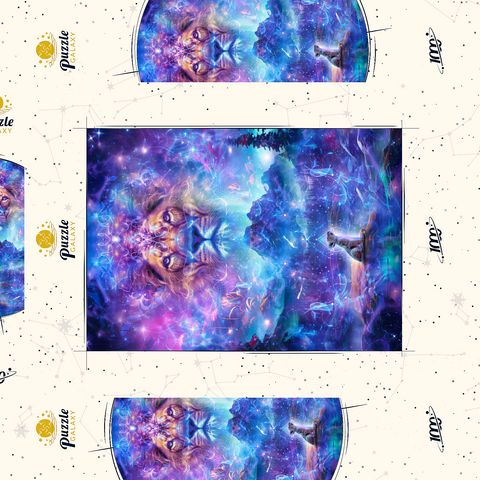 Celestial Bond 1000 Puzzle Schachtel 3D Modell