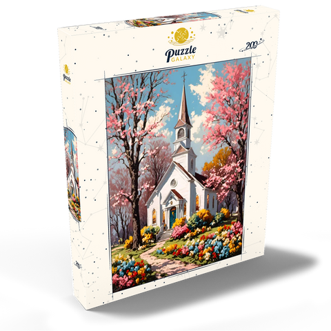 Vintage Easter Church 200 Puzzle Schachtel Ansicht2