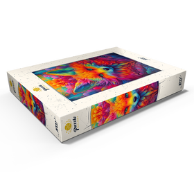 Alternative Darstellung des Puzzle-Motivs Psychedelische Fuchs-Illustration – Farbenfrohe Fantasievision – Puzzleteile: 1000
