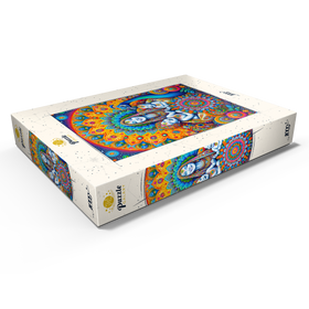 Darstellung des Puzzle Motivs Spirituelle Mutter-Kind-Illustration – Farbenprächtige Mandala-Kunst - Puzzleteile: 1000