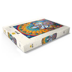 Alternative Darstellung des Puzzle-Motivs Spirituelle Mutter-Kind-Illustration – Farbenprächtige Mandala-Kunst – Puzzleteile: 200