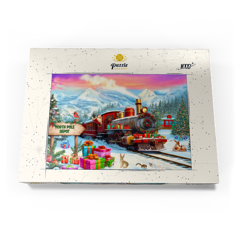 Santa Train  1000 Puzzle Schachtel Ansicht3