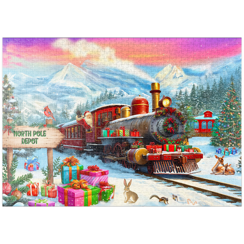puzzleplate Santa Train  1000 Puzzle