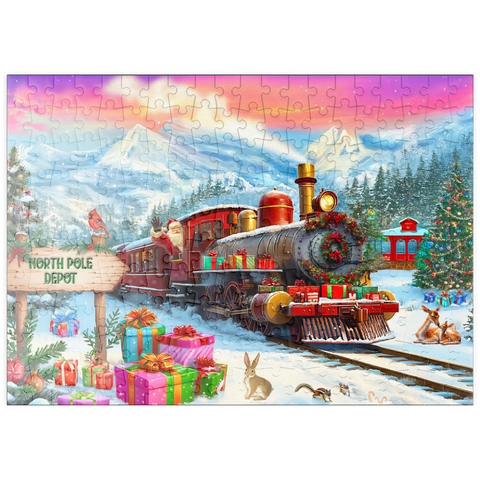 puzzleplate Santa Train  200 Puzzle
