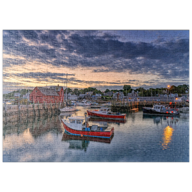Darstellung des Puzzle Motivs Motif No. 1 in Rockport – Hafenromantik in Massachusetts - Puzzleteile: 500