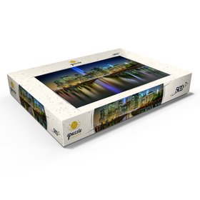 Alternative Darstellung des Puzzle-Motivs Tribute in Light – Skyline von New York City bei Nacht – Puzzleteile: 500