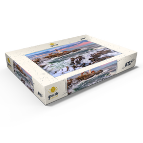 Darstellung des Puzzle Motivs Portland Head Light – Winterliche Küstenlandschaft in Maine - Puzzleteile: 1000