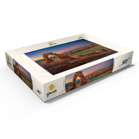 Darstellung des Puzzle Motivs Delicate Arch im Arches-Nationalpark – Utahs Naturwunder - Puzzleteile: 500