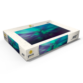 Alternative Darstellung des Puzzle-Motivs Magische Polarlichter – Nordlichter am Nachthimmel – Puzzleteile: 1000
