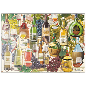 Darstellung des Puzzle Motivs Weinliebhaber-Kollektion – Edle Weinsorten & Trauben - Puzzleteile: 100