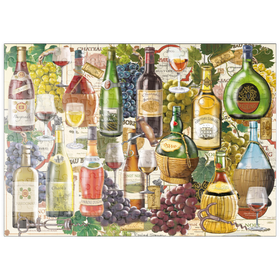 Darstellung des Puzzle Motivs Weinliebhaber-Kollektion – Edle Weinsorten & Trauben - Puzzleteile: 200