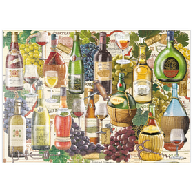 Darstellung des Puzzle-Motivs Weinliebhaber-Kollektion – Edle Weinsorten & Trauben – Puzzleteile: 500