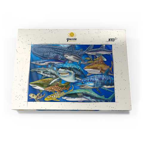 Shark Collage 1000 Puzzle Schachtel Ansicht3
