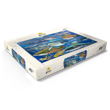 Shark Collage 100 Puzzle Schachtel Ansicht1